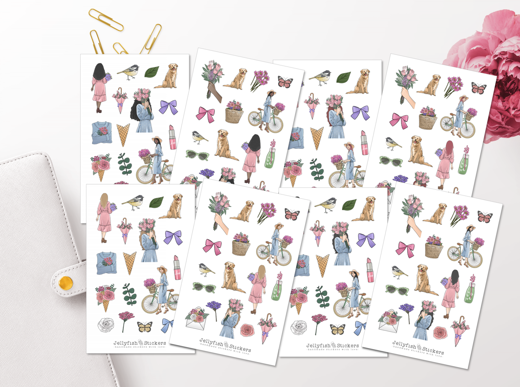 Girls Summer Sticker Set